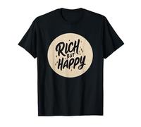 Sello Divertido Rico Pero Feliz Camiseta