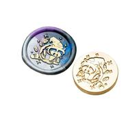 Sello encerado de mariposa con cabeza de latón para tarjetas, decoración de álbumes de recortes, serie animal, sellado de cera para decoración de tarjetas de sobre