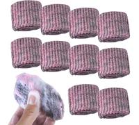 Sello Jex con Jabón de Lana de Acero,10 Piezas Sello Jex con Jabón, Purificadores de Lana de Acero Prejabones, Esponjas De Limpieza Para El Hogar Para Eliminar La Suciedad