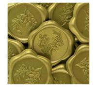 Sello Lacre 20 piezas pegatinas de sello de sobre de invitación de boda de eucalipto, pegatinas de sello de cera de 10 colores pegatinas autoadhesivas de oliva(TZ476)