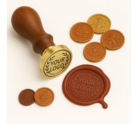 Sello Lacre Personalizado con tu Propia Imagen de Diseño, de Cera de Sellado con Letras, Logotipo y Agujeros Botánicos, Para Bodas, Invitaciones, Sobres, Envoltura de Regalos