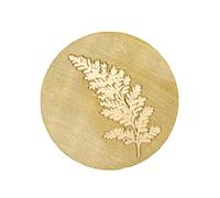 Sello Latón 25 mm Helecho