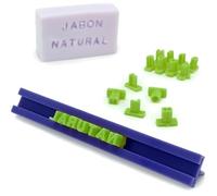 Sello Letras y Números para Jabones | Abecedario Completo para Componer Palabras y Frases