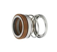 Sello mecánico del eje Sello mecánico de resorte simple 108 for bomba agua, diámetro exteri0r 14 mm a 60, SIC-SIC-FKM, 1 pieza(16MM)