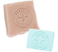 Sello para Jabones Producto Natural Abeja | Decoración Circular Temática Apícola para Jabones de Miel y Cera de Abeja | Fácil de Usar | 3,8cm