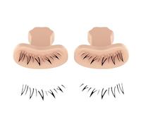 Sello para pestañas inferiores,Sello para pestañas inferiores, Herramienta de sello de pestañas inferior de silicona, Dispositivo portátil de maquillaje de pestañas con mango cómodo para el hogar, via