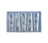 Sello permanente de Unguis con diseño de flor de hielo fundido con plan desmontable para una fácil limpieza y reutilización, herramienta de arte de unguis fino para especialistas