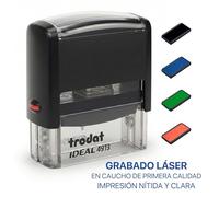 Sello Personalizado AUTOMATICO - Sello Personalizado para Empresas - Carimbo Personalizado - Sellos Caucho Personalizados Logo - Sellos OFICINA - Cuño Personalizado - STAMPA (4913-56x21 mm.)