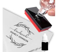 Sello personalizado hecho a mano con corazones de lavanda, embalaje de corona para pequeñas empresas, sellos familiares y profesores (Estilo 1)