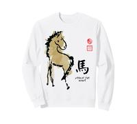 Sello Pintura AÑO del Caballo Animal Chino Zodiaco Sudadera