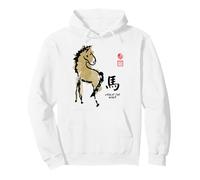 Sello Pintura AÑO del Caballo Animal Chino Zodiaco Sudadera con Capucha