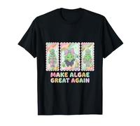 Sello Postal con Texto en inglés Make Algae Great Again Camiseta