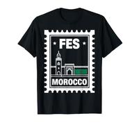 Sello Postal de Fez Marruecos Recuerdo de Viaje Camiseta