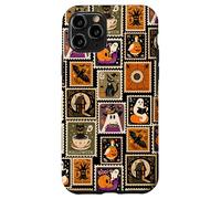 Sello Postal de Halloween, Fantasma, Retro, Vintage, Espeluznante Carcasa para iPhone 11 Pro