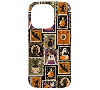 Sello Postal de Halloween, Fantasma, Retro, Vintage, Espeluznante Carcasa para iPhone 14 Pro