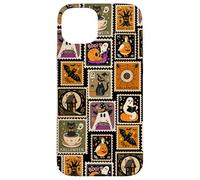 Sello Postal de Halloween, Fantasma, Retro, Vintage, Espeluznante Carcasa para iPhone 15 Plus
