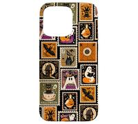 Sello Postal de Halloween, Fantasma, Retro, Vintage, Espeluznante Carcasa para iPhone 15 Pro MAX