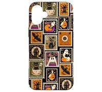 Sello Postal de Halloween, Fantasma, Retro, Vintage, Espeluznante Carcasa para iPhone 16 Plus