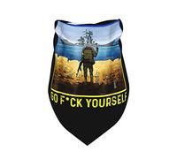 Sello Postal de Ucrania Bandera de Ucrania Orgullo de Ucrania Bandanas de Perro de Primavera Pañuelo de Cachorro a Granel Ajustable Triángulo Suave Baberos Accesorios para Cachorros pequeños, Mediano