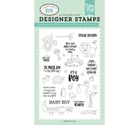 Sello Precious Baby Boy de Echo Park Paper Company, 4 x 6 pulgadas