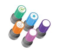 Sello reutilizable para niños, varios diseños divertidos que fomenta la expresión creativa, práctica motora fina, sellos de arte seguros para niños