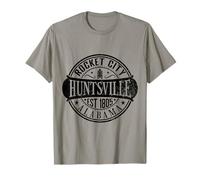 Sello Rocket City de Huntsville, Alabama, Recuerdo de Viaje Vintage Camiseta