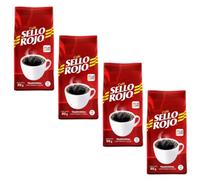 Sello Rojo Café Molido - 4 Paquetes de 212 gr - Total - Producto Colombiano 4 x 212 gr c/u