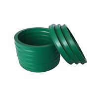 Sello rotativo 10 PCS Tipo ONU Diámetro interior 22 mm Sello de aceite PU, Sellos vástago pistón poliuretano hidráulico Orificio del eje cilindro Sellado general Resistente al sellado(UN-22(22x28x8))