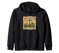 Sello Safari Africano Parque Nacional Kruger Postage Vintage Sudadera con Capucha