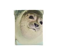 Sello Submarino, Squeeze Top Wallet Bolsa de Almacenamiento para Mujer Monedero pequeño Bolsa de Cambio