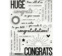 Sello transparente de 6.3 x 4.33 pulgadas con palabras en inglés para álbumes de recortes, decoración de álbumes de fotos, manualidades, sellos de goma para manualidades, estilo 14