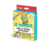 Sello Trodat" Je marque My P'tites Business - Marque los negocios de sus hijos con un kit completo y adaptado - Etiquetas + letras con dibujos - ideal para marcar la ropa, 1 unidad