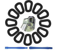 Sello universal para bidón - 12 juntas de goma para latas de combustible de 5 l, 10 l, 20 l, con asas cruzadas y redondas