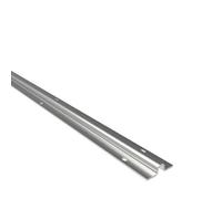 Sellon24® Riel de suelo en U riel guía en U rodillos en forma de U R8, ranura en U para portón corredizo portón de entrada carril de suelo rodillo guía riel de portón acero galvanizado