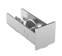 Sellon24® Rueda final de acero/nailon para carril de rodadura, disco de extremo volador, galvanizado (acero 80 mm, H/14N-80 x 80)