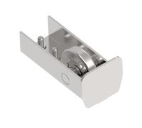 Sellon24® Rueda final de acero/nailon para carril de rodadura, disco de extremo volador, galvanizado (acero 94 mm - H/14N-94 x 85)