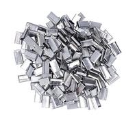 Sellos con fatajes de empaque clips de lámina de hierro hebillas de cinturón de pp fijación de servicio pesado para 12 16 mm Cinturón de embalaje 1 kg 260 piezas