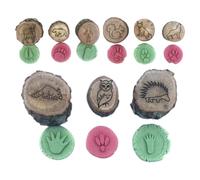 Sellos De Animales - Diseño De Huellas De Madera, Sellos Artesanales | Conjunto De Impresión De Rastros De Animales, Juguetes Educativos Para Motricidad Fina, Suministros De Scrapbooking Para