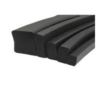 sellos de caucho de silicona cuadrados, Tira cuadrada de espuma de goma negra, varios tamaños, 1 m, 1 unidad(18mm*18mm)