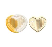 Sellos de cera de cabeza de latón con forma de corazón decorativos, serie de corazones, para decoración de álbumes de recortes de boda, sobres de sellado decorativos