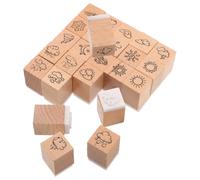 Sellos de Diario de Madera Motivos Meteorológicos para Scrapbooking