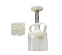 Sellos de galletas, molde cuadrado de vid a presión manual, herramienta de repostería para festival de mediados de otoño, molde cuadrado de vid para formas de horneado, prensado a mano, fácil de