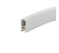 Sellos de Goma en Forma de U de 3,28 pies Flexibles con Espacio de Ajuste de Metal for Ventanas, Puertas,lto x Ancho, Gris, 8 mm x 6 mm (Color: Gris, Plateado)(White,17mm x 9mm)