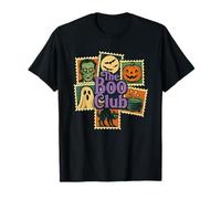 Sellos de Halloween Vintage Spooky Temed The Boo Club Camiseta