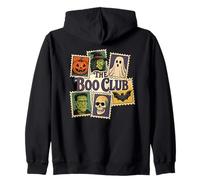 Sellos de Halloween Vintage Spooky Temed The Boo Club Sudadera con Capucha
