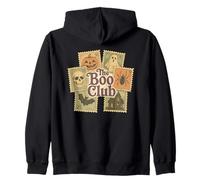 Sellos de Halloween Vintage Spooky Temed The Boo Club Sudadera con Capucha