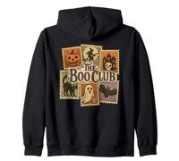 Sellos de Halloween Vintage Spooky Temed The Boo Club Sudadera con Capucha