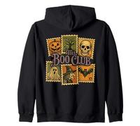Sellos de Halloween Vintage Spooky Temed The Boo Club Sudadera con Capucha