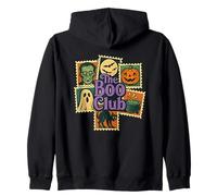 Sellos de Halloween Vintage Spooky Temed The Boo Club Sudadera con Capucha