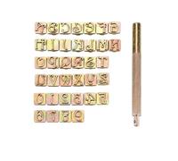 Sellos De Letras Para Cuero Craftsman-Juego de punzones con sellos letras y números, herramientas punzonado artesanales cuero for cinturón, sello(37 PCS)